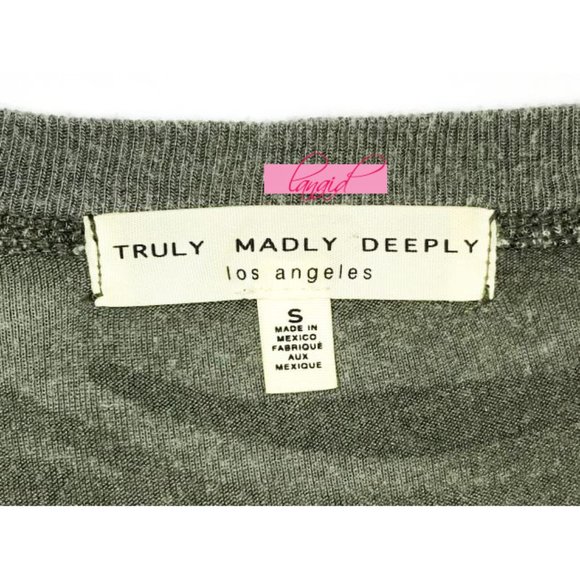 Urban Outfitters Marnie Camo T-Shirt Olive Green Gray Distressed Destroyed Top S - Picture 10 of 12